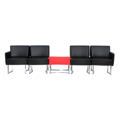 مبل اداری پازل چهار نفره با میز وسط WMD 304 TABLE