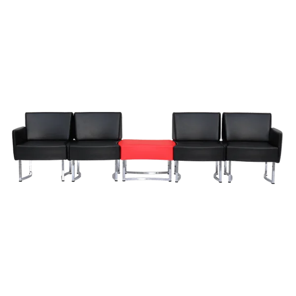 مبل اداری پازل چهار نفره با میز وسط WMD 304 TABLE